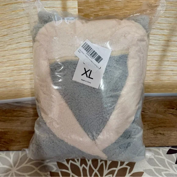 Gihuo Plush Pajama Set grey XL - Picture 6 of 6